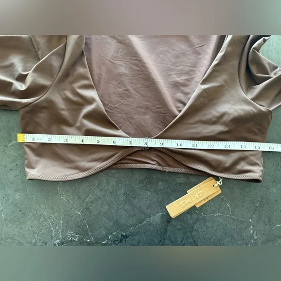 SKIMS Espresso Swimwear Top LIMITED EDITION - Picture 7 of 7